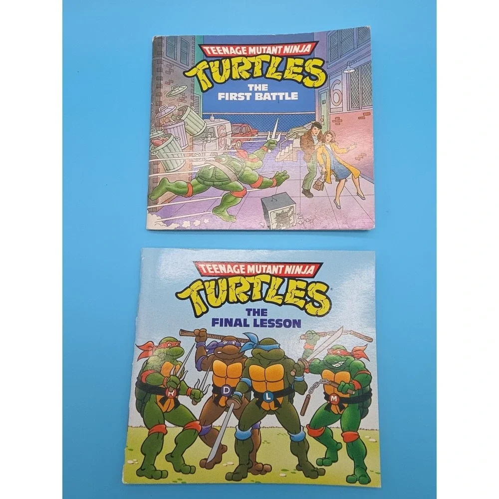 TMNT Teenage Mutant Ninja Turtles Books The First Battle & The Final Lesson 1990